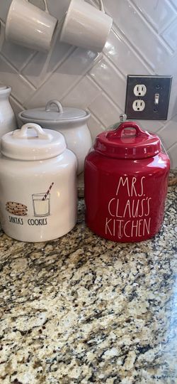 Rae dunn christmas canisters