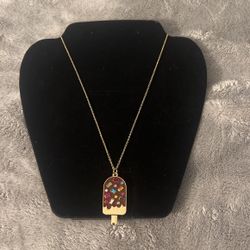 Necklace With Popsicle Pendant