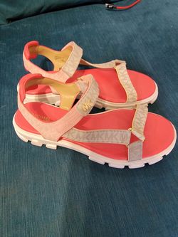 Michael Kors Women's Ridley MK Logo Print Sandals size 11