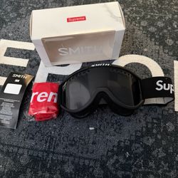 Supreme X Smith Goggles Black With Box 