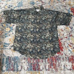 Vintage Verona Silk Abstract Button Up Shirt