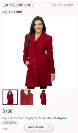 Beautiful Red Larry Kevin coat size 10