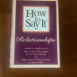 Book How To Say It In Relationships 