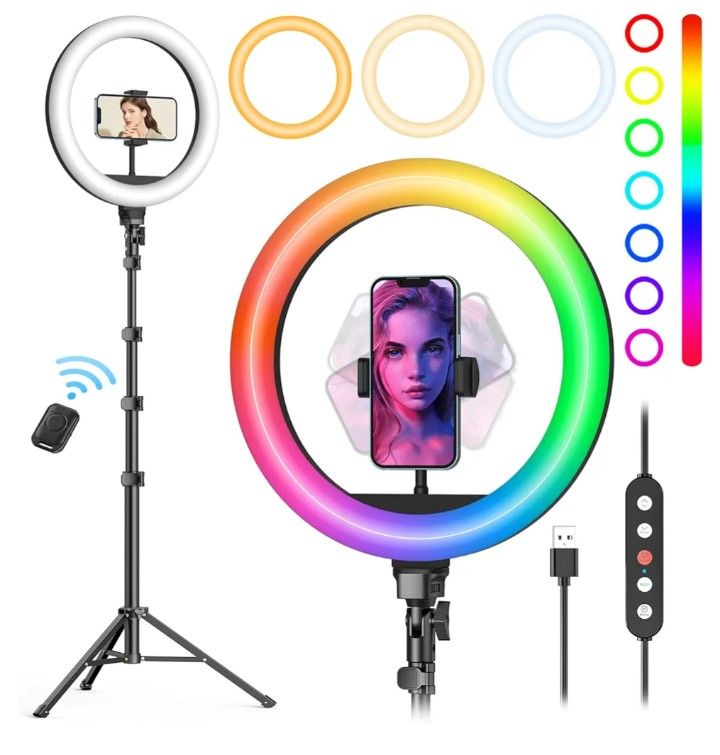 Weilisi 10" Selfie Ring Light with Tripod Stand