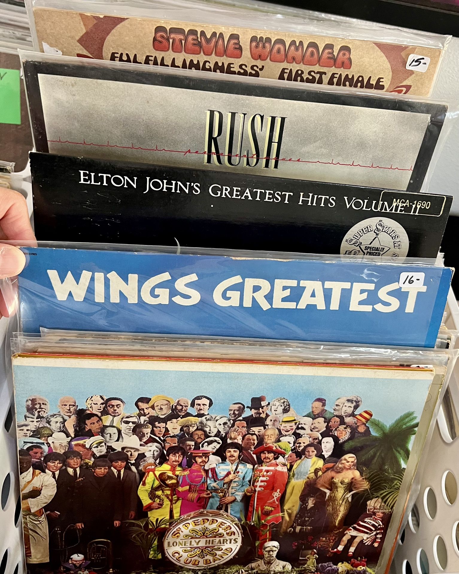 Vinyl Records, Beatles, Heart, Rush, Kiss, Elton John, Classic Rock 80’s And More.