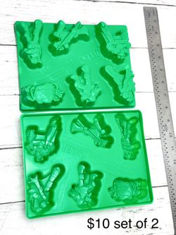 2 Jello Jigglers Teenage Mutant Ninja Turtles Molds TMNT Shooters Shots