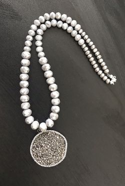 Gray Bling Necklace