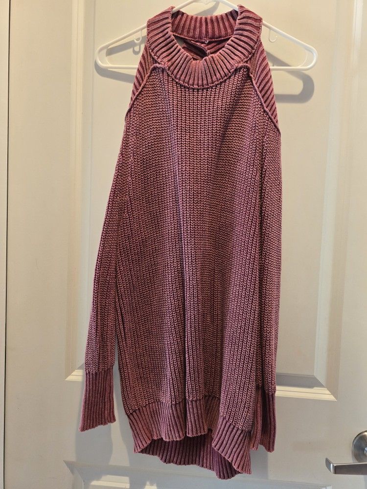 Women's Sweater with cut-out- Medium