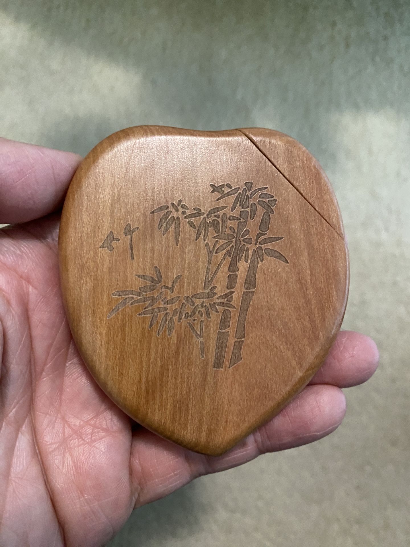 Asian Chinese Wooden Mirror