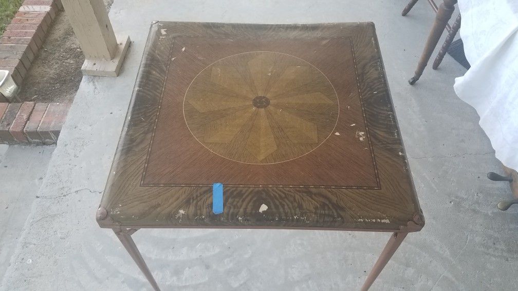 Antique Durham Card Table