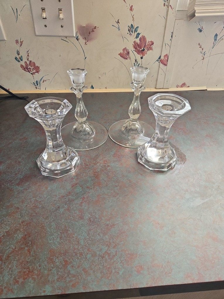 Crystal Candle Stick Holders