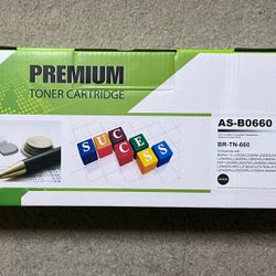 New Unopened Black Premium Toner Cartridge AS-B0660, Brother TN-660 compatible