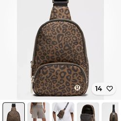 Lululemon Everywhere Sling Bag Small 2L- Leopardo Shift Desert Khaki Multi