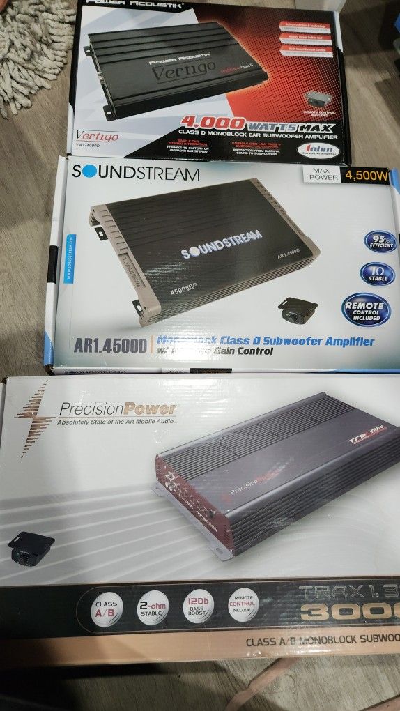 New Amps Soundstream 4500 Watts 1 Ohm Stable Os 110 