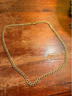 14K Gold Curb Chain – 24” – 19.5g – 5mm