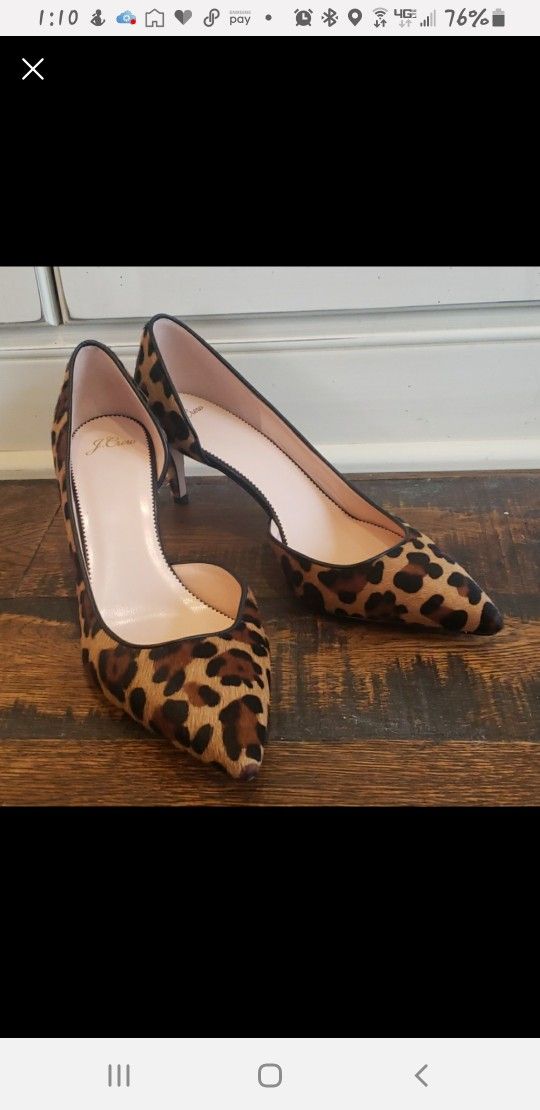J Crew Leopard Pump