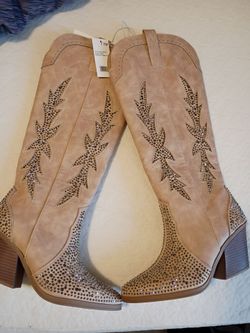Women's Rhinestone Western Boot✨ 7.5