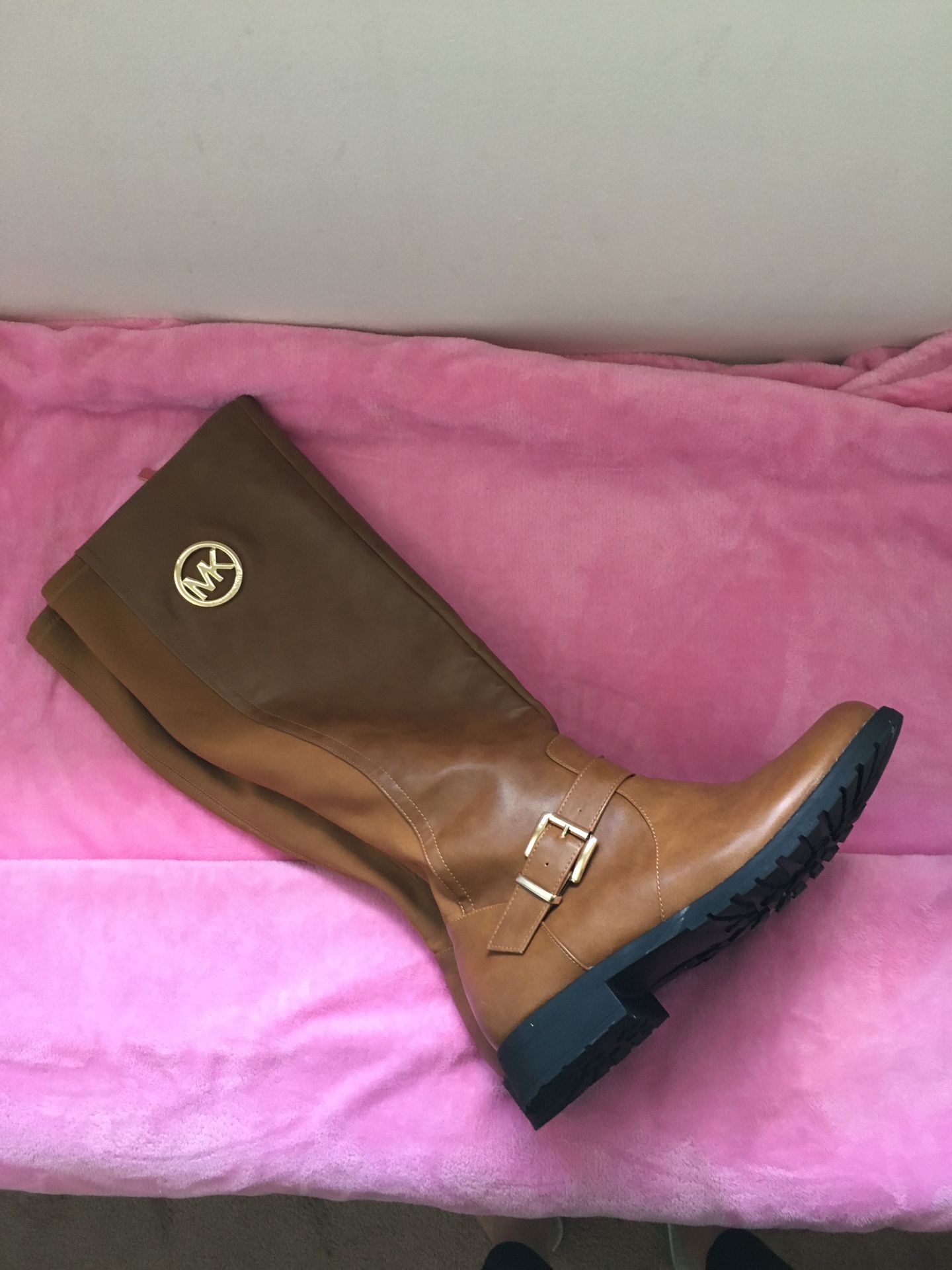 MK Tan Boots women size 8