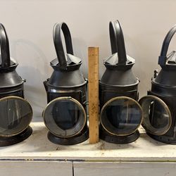 British india railroad lanterns - antique