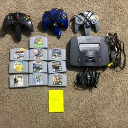 N64 System & Game Lot