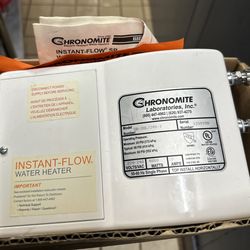 Chronomite - SR-20L/240 - HTR 240-Volt 20-Amp SR Series Instant-Flow Low Flow Tankless Water Heater