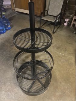 3-Tier Metal Rotating Display Rack