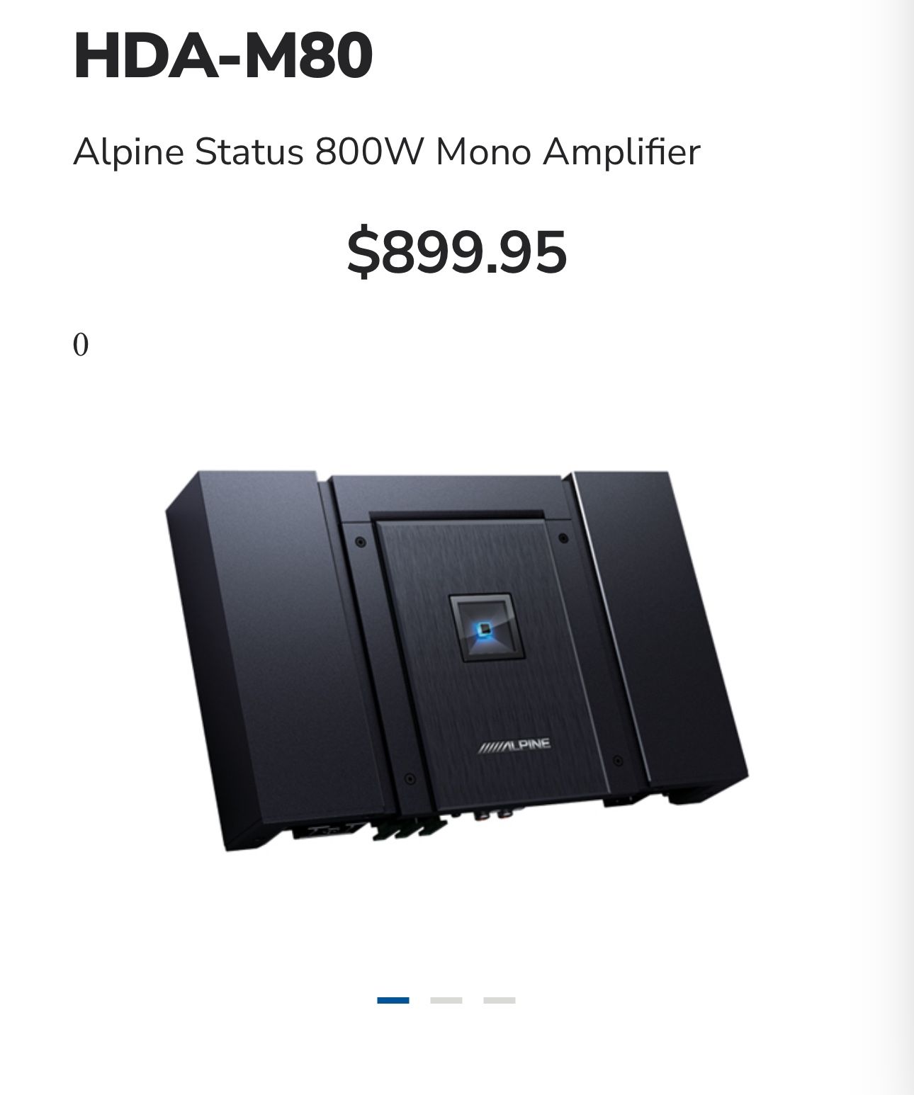 Alpine amplifier And Subwoofer