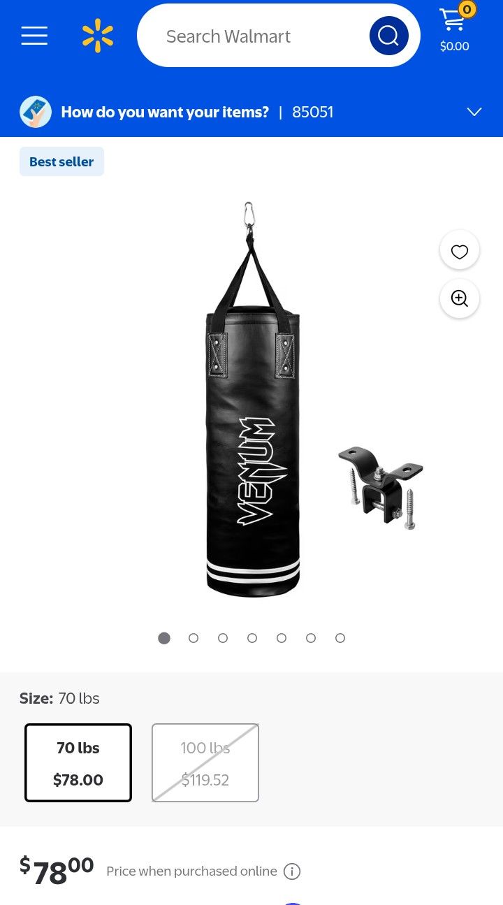 Venum Hanging Punching Bag