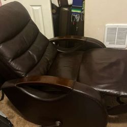 Brown Leather Recliner 