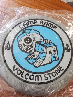 Rare Volcom Stone Camp Ramp Frisbee, Art By Michael Sieben