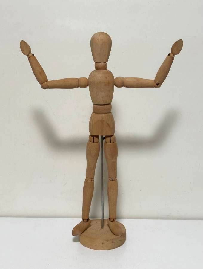 Jointed Posable Articulating Mannequin Wooden Human Model Figure Art Sculpture Decor