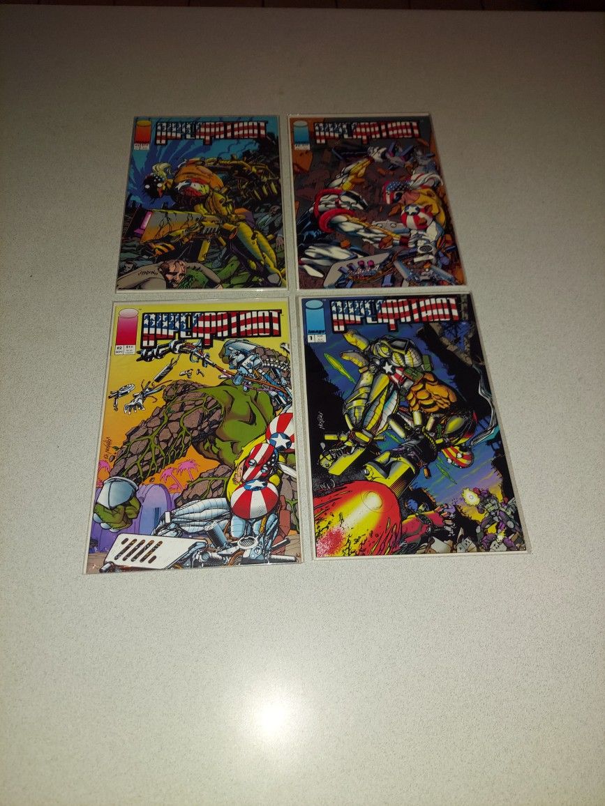 SUPER PATRIOT COMPLETE COMIC BOOK SET 1-4 ALL BAGGED AND BOARDED IN NEAR MINT CONDITION