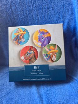 Pier 1 Imports Donkey Salad Plates (Set of 4)