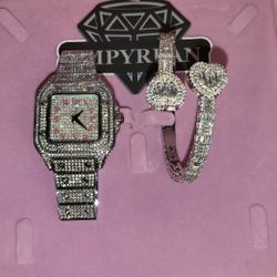 Watch Bangle Bracelet Set