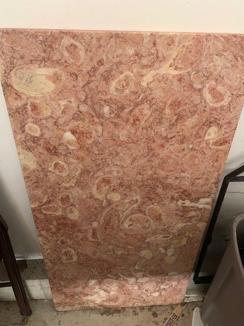 Pink Marble Coffee Table