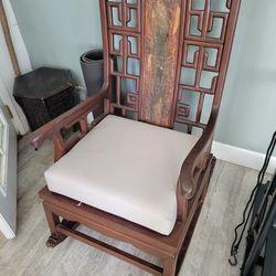 Antique Chinese Wooden Rocking Chair