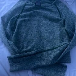 Gray Pink Active Gym Shirt 