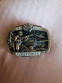 1083 Vintage Belt Buckle. U.S. Army Firepower Belt