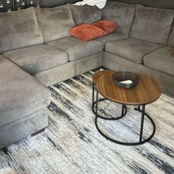 GREY SECTIONAL COUCH 