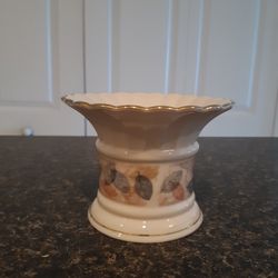 BRAN NEW WOT, LENOX "Nature's Impressions", PILLAR CANDLE HOLDER