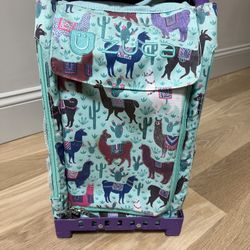 Zuca - Sport Model - Llama Rama / Purple Frame Flashing Wheels