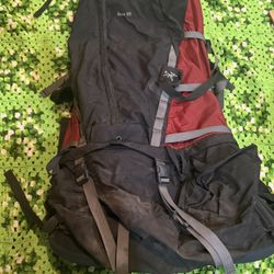 Arc’teryx Bora 95 Backpack Black/Red Internal Frame Backpack Made in Canada Large As Is 