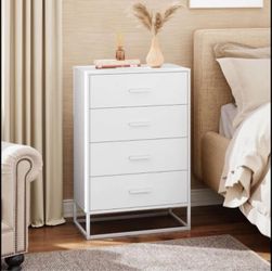 Wood Tall Dresser with 4 Drawers