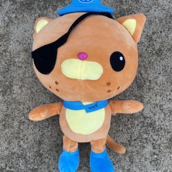 Octonauts 10" Kwazii Orange Pirate Cat Japanese Tag Plush Stuffed Animal