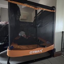 Indoor/Outdoor Gymax Trampoline w/ swing