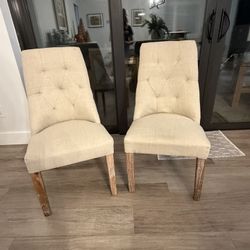 Linen fabric chairs 
