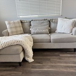 reversible beige couch 
