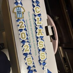 graduation ribbon leis 