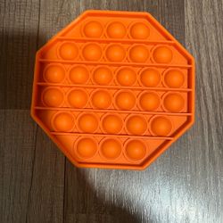Hexagon Orange Pop It 