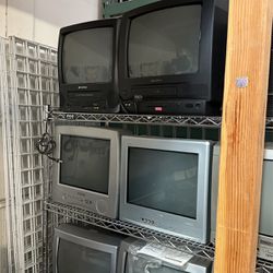 Crt 13" Tv Monitor Great For Retro Game Arcade